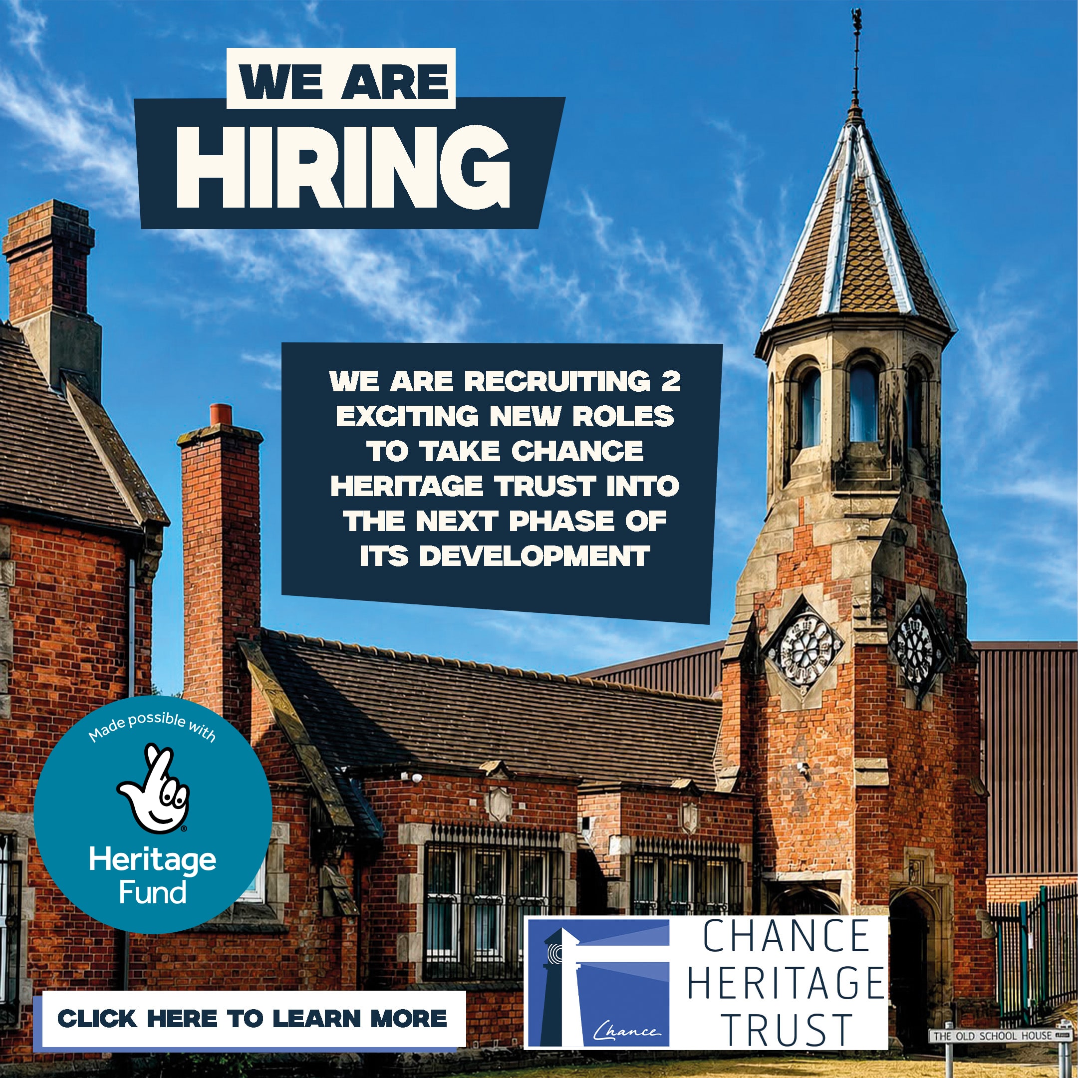 Chance Heritage Trust is hiring: two new roles, supported by the Heritage Fund